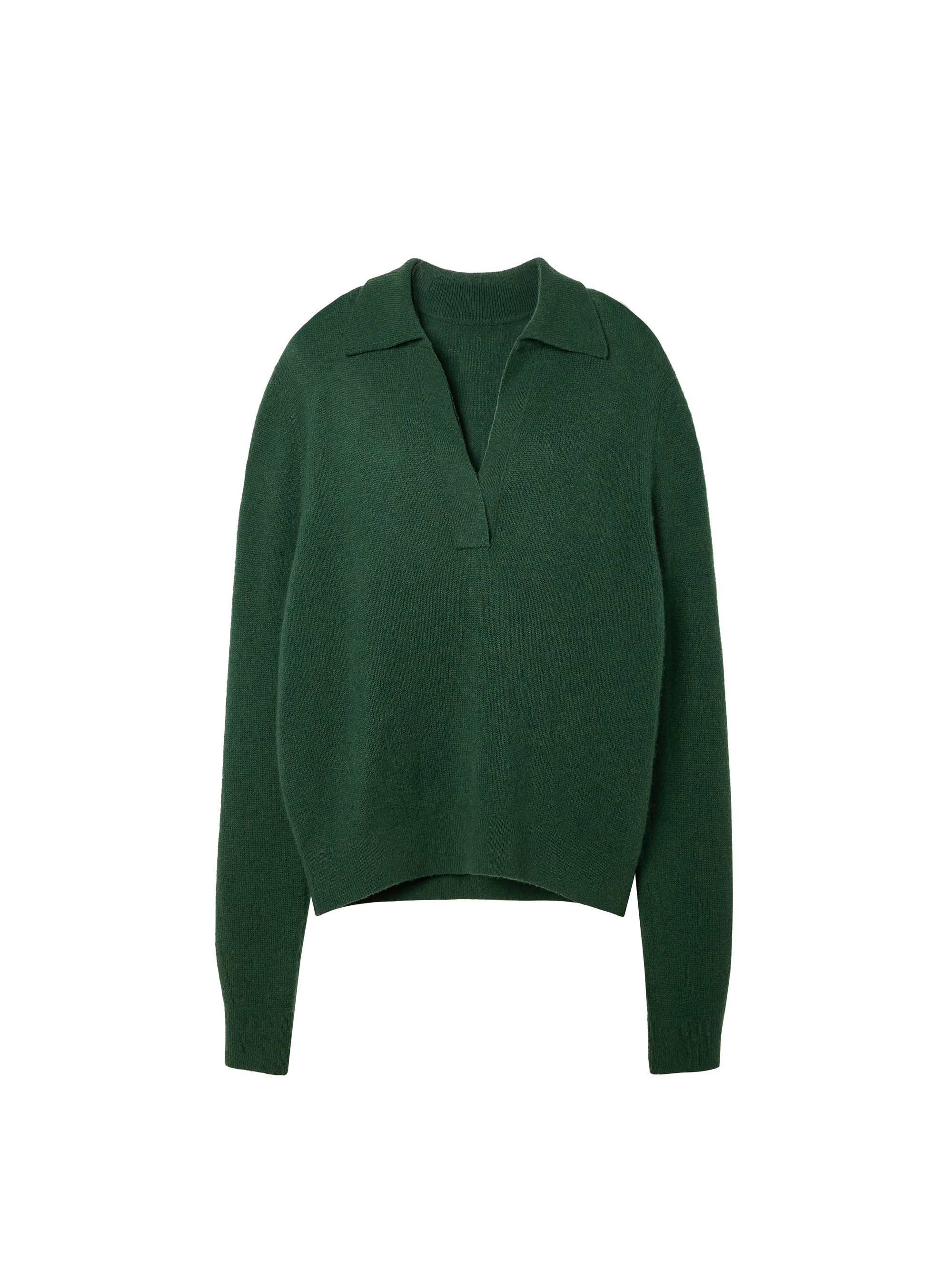 Open-Collar Cashmere Sweater / 오픈-칼라 캐시미어 스웨터