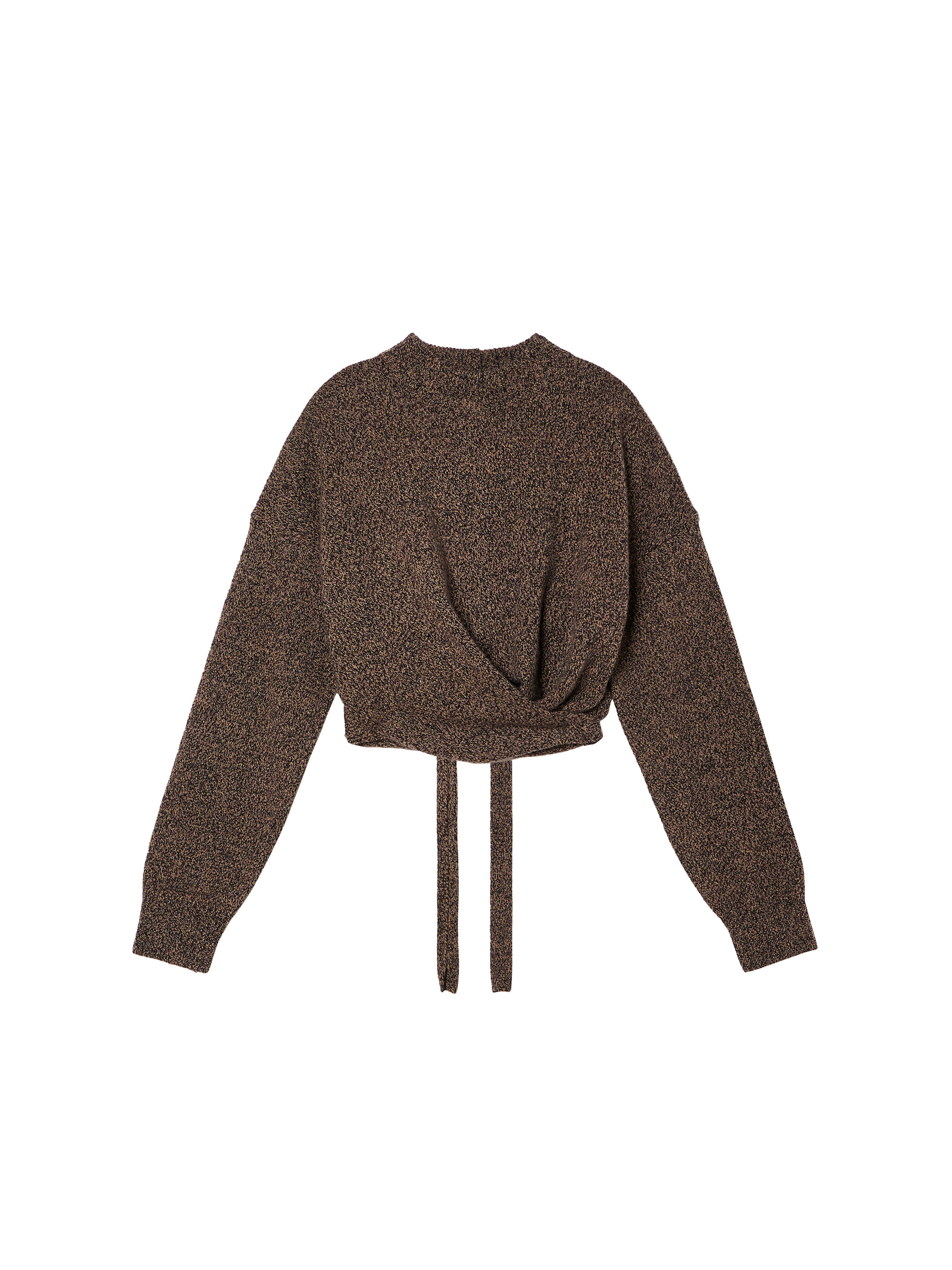 Tie-detail Cashmere Wool Sweater / 타이-디테일 캐시미어 울 스웨터