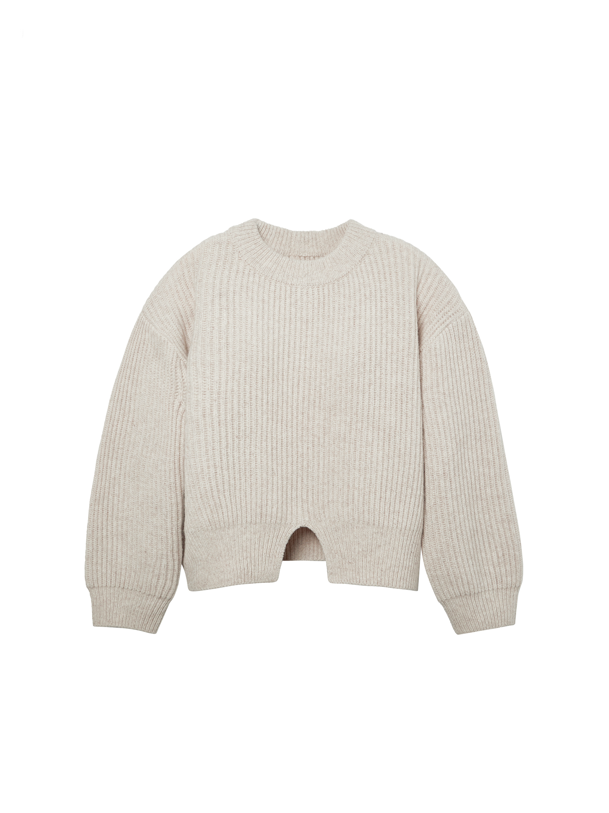 Jewel Button Detail Ribbed Sweater / 주얼 버튼 디테일 립 스웨터