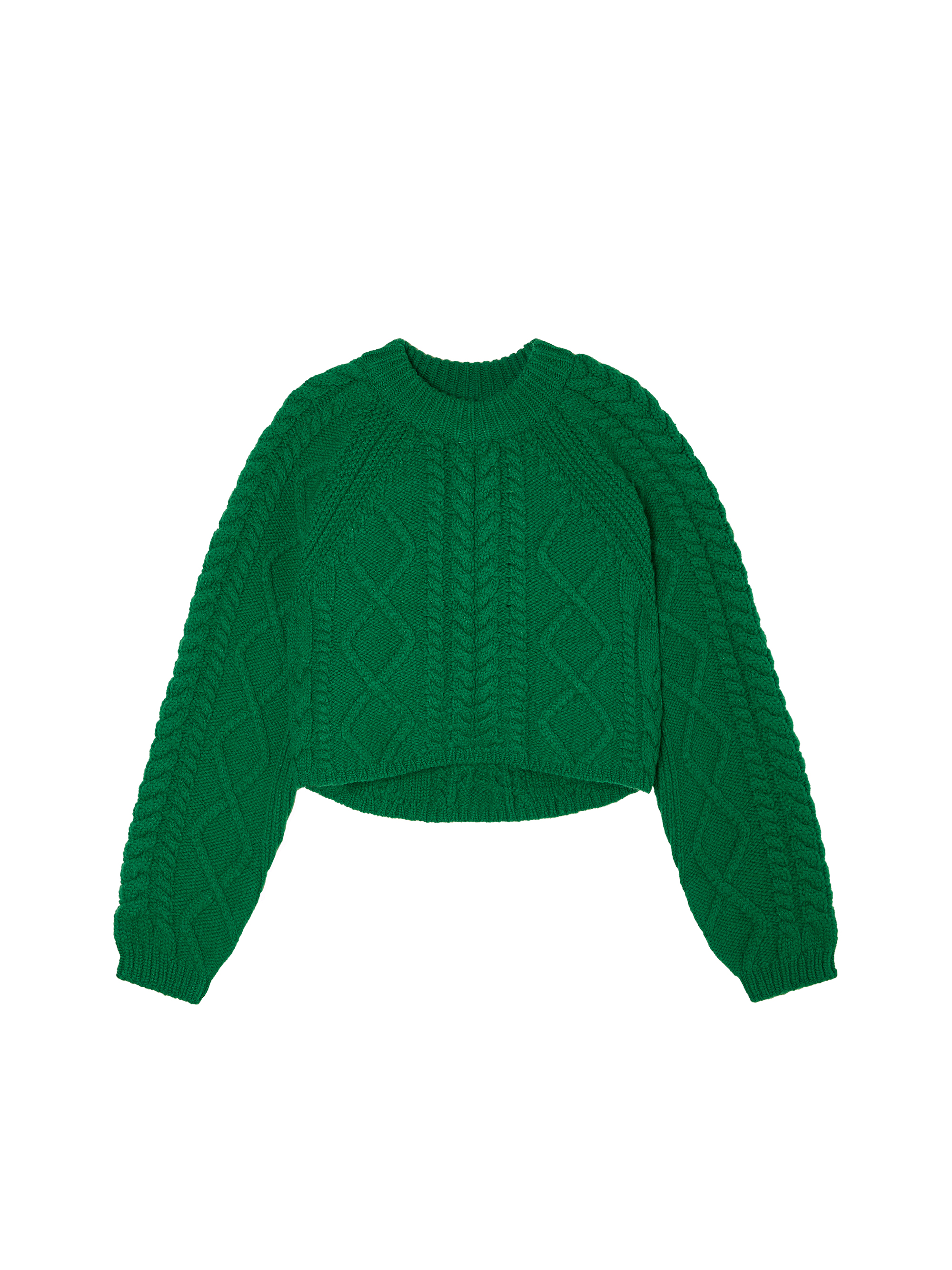 Cable Knitted Cropped Sweater / 케이블 니트 크롭 스웨터