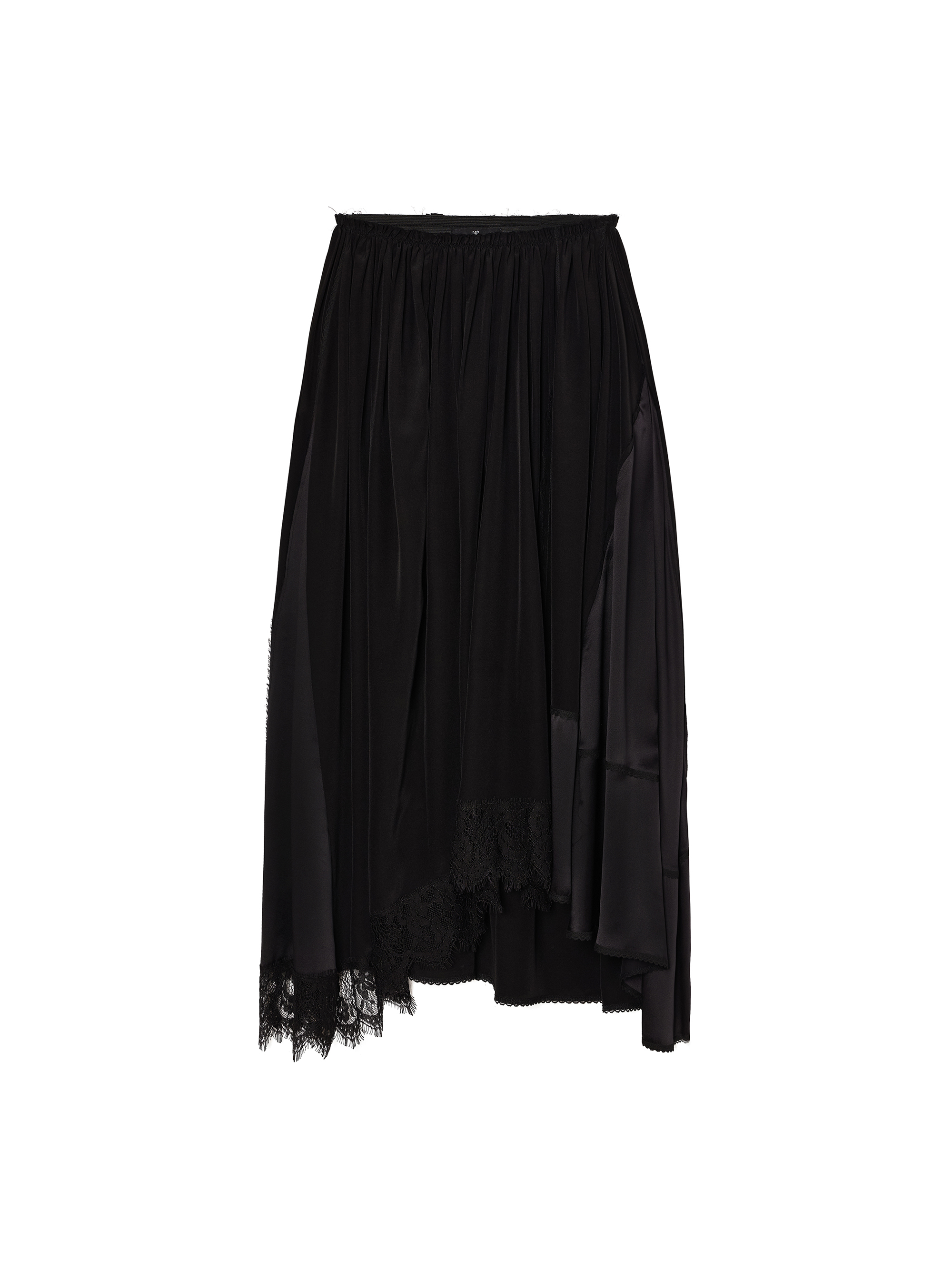 Lace Detail Silk Skirt / 레이스 디테일 실크 스커트