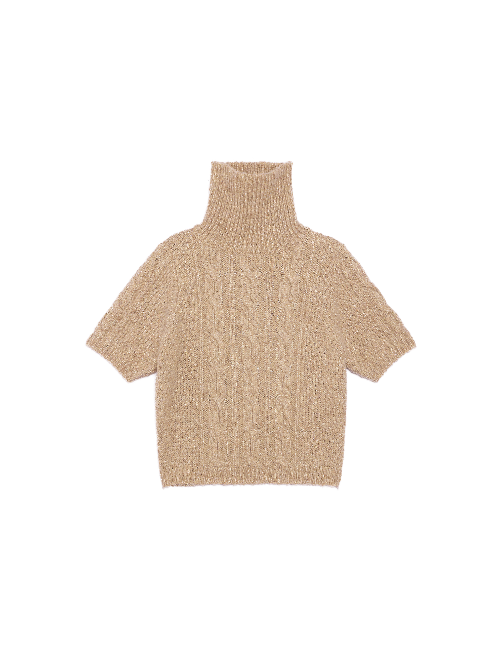 Half-sleeve Turtleneck Sweater / 하프-슬리브 터틀넥 스웨터