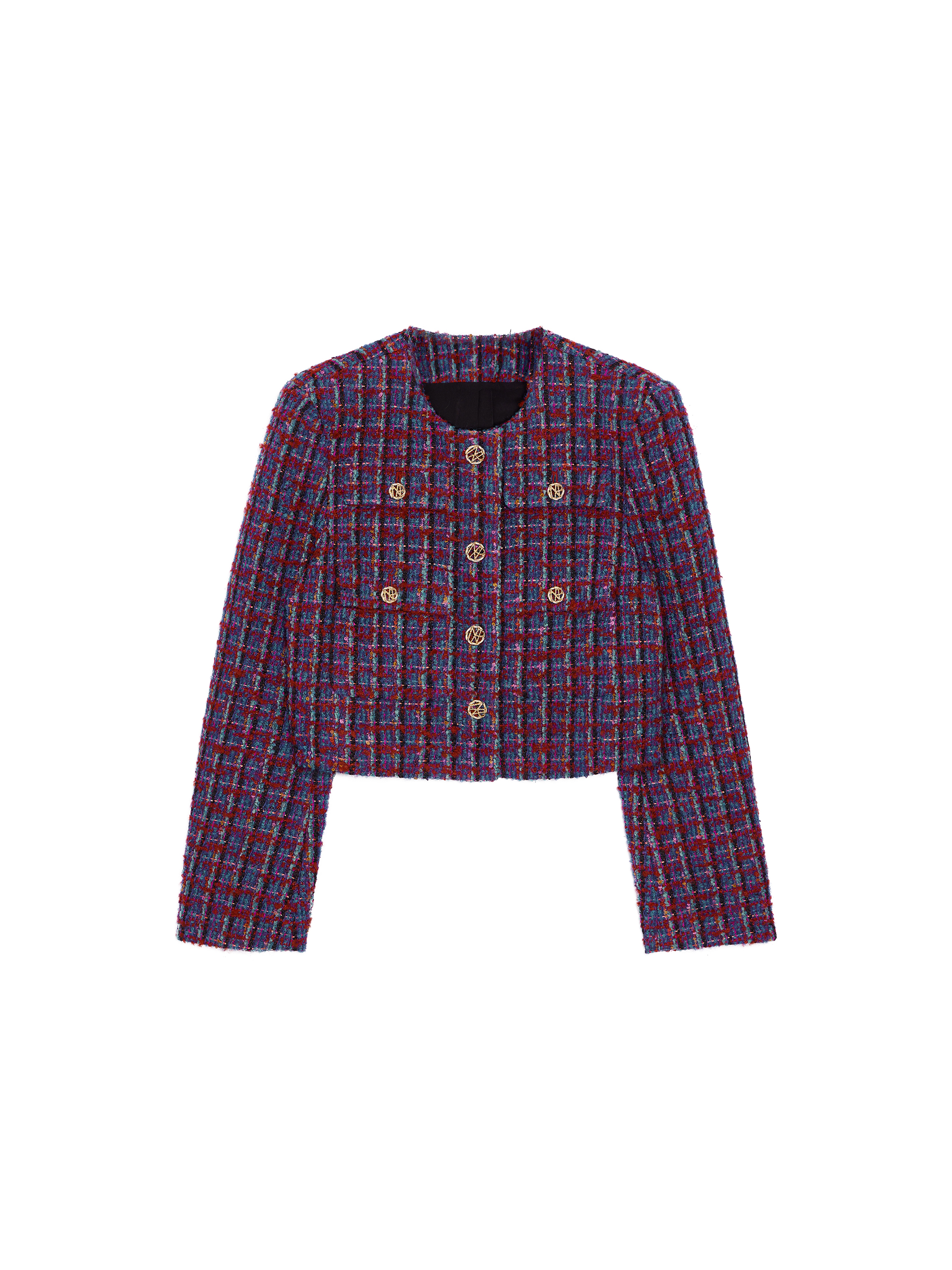 Collarless Tweed Jacket / 칼라리스  트위드 자켓