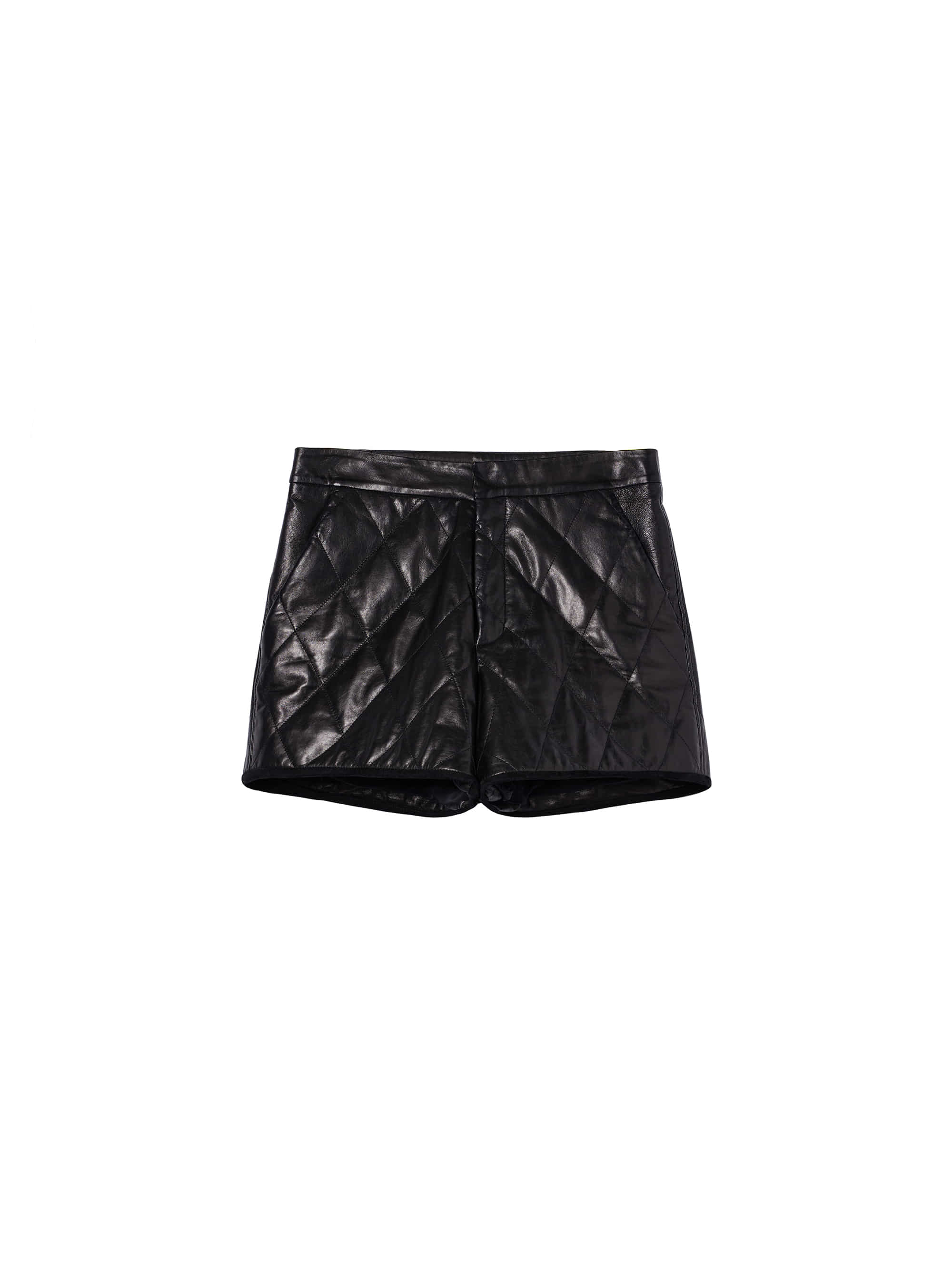 Lamb Leather Quilted Shorts / 램 레더 퀼트 쇼츠
