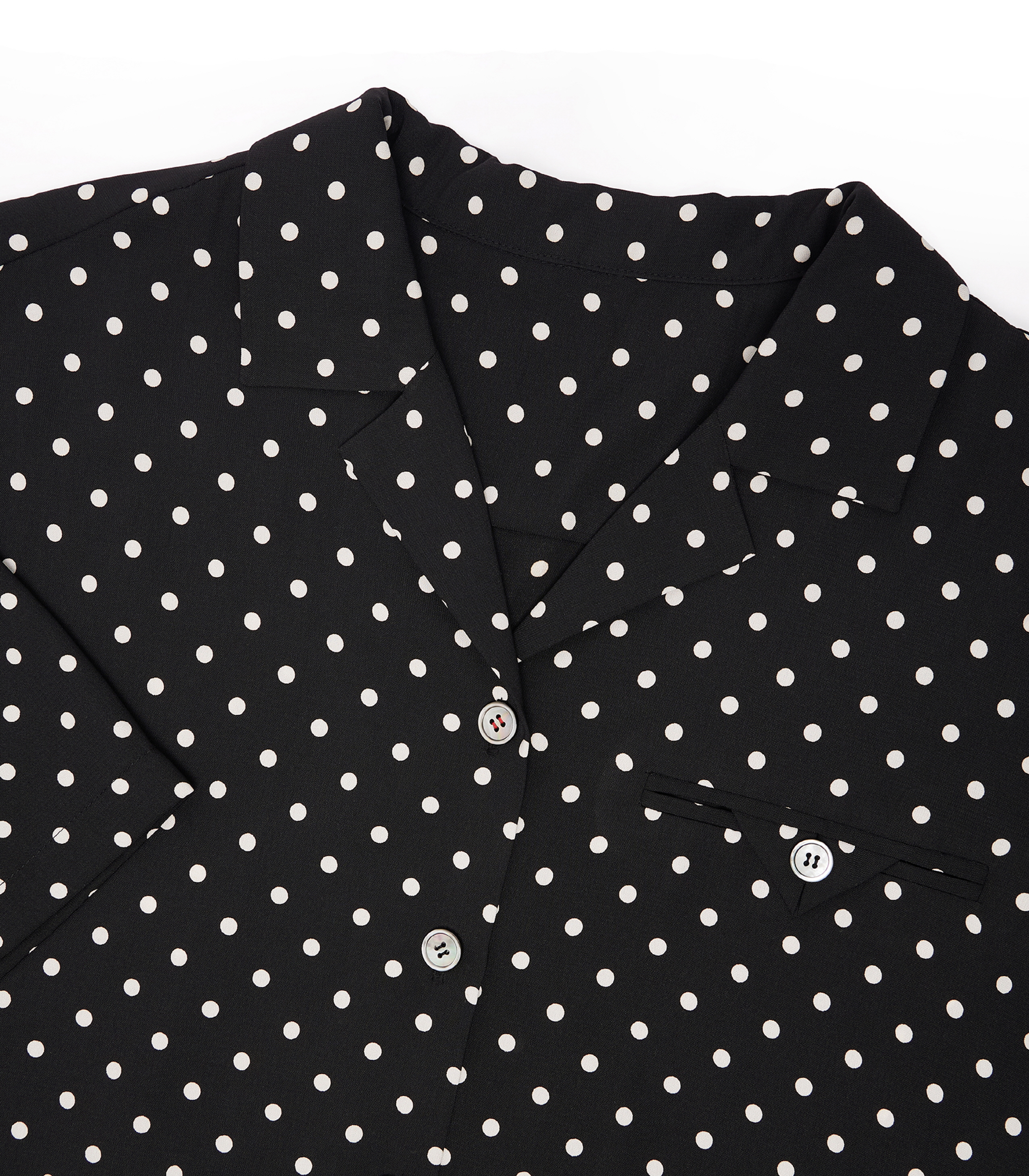 Dot Pattern Oversized Shirt / 도트 패턴 오버사이즈 셔츠