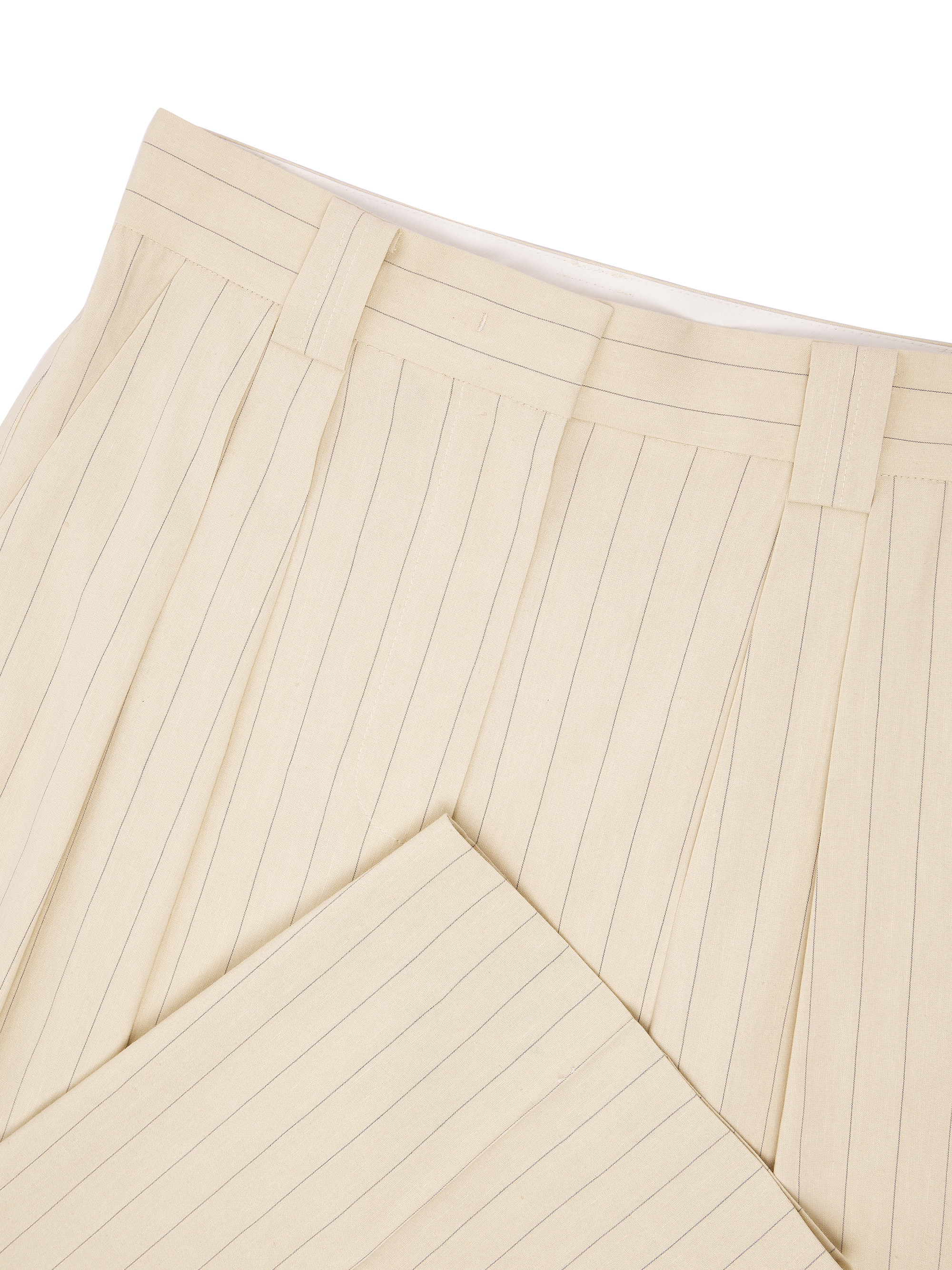 Striped Wide-leg Linen Pants / 스프라이트 와이드-레그 린넨 팬츠